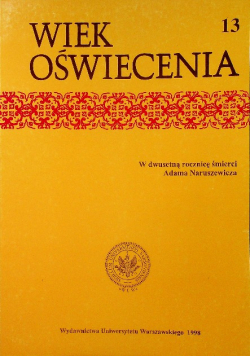 Wiek oświecenia tom 13