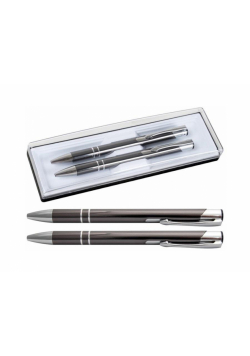Długopis Ving BM ciemnoszary + ołówek automatyczny