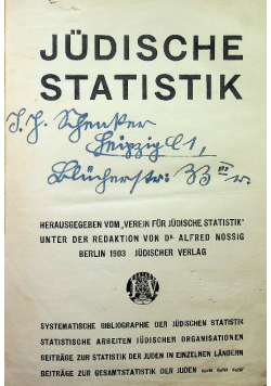 Judische statistik 1903 r.