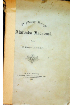 Atabaska Mackenzi 1890 r